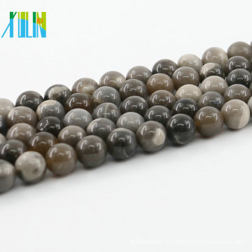 L-0565 En Gros Tout La Taille Gris Image Jasper Taches Pierre Naturelle Perles Pour Les Bijoux DIY